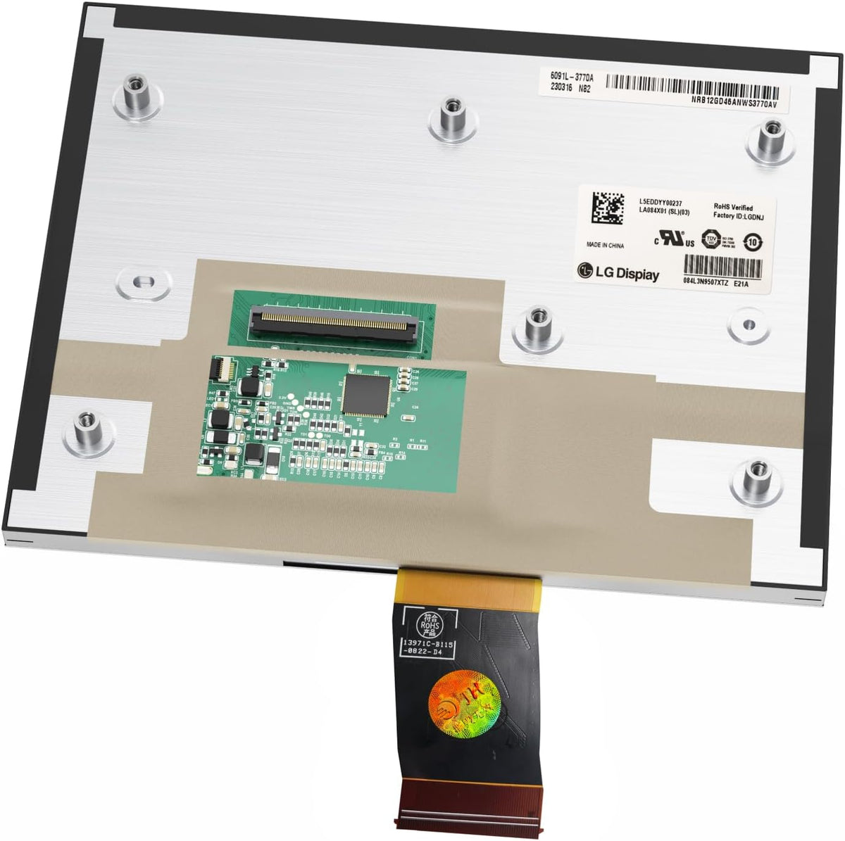 Opgewaardeerd Uconnect 8.4 ''Screen Vervanging, 8.4 "Uconnect 4C UAQ/UAS Gel Gratis Lcd scherm Touchscreen Digitizer Vervanging voor 17-22 RAM 1500 2500 3500/Dodge/Jeep/Chrysler, OEM Onderdeelnummer