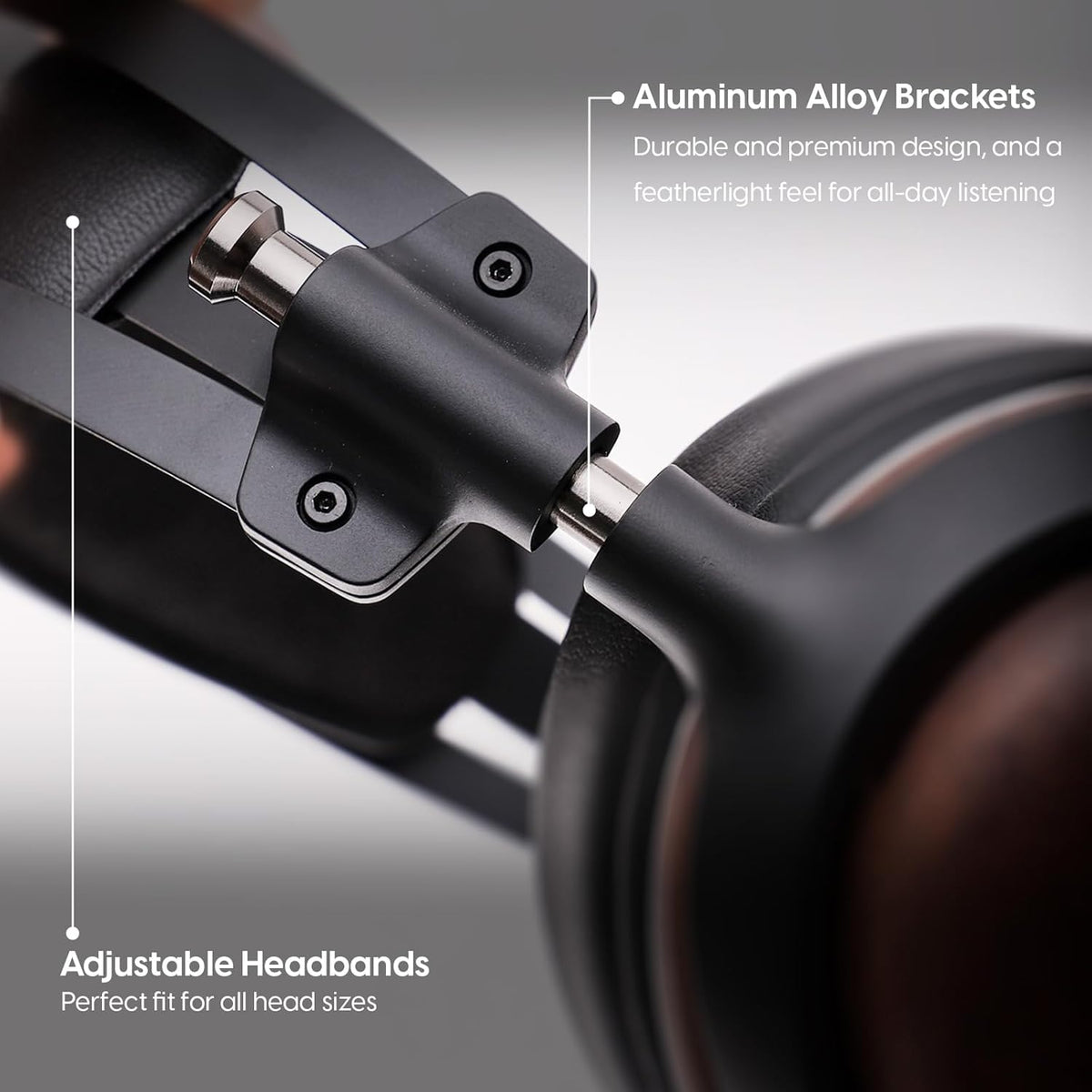 Bedrade Hoofdtelefoon – Koptelefoon – Stereo Hoofdtelefoon – Headset – Monitor Hoofdtelefoon – Gesloten Rug – Dubbele Driverconfiguratie – Walnoothouten Oorschelpen
