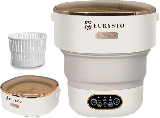 FURYSTO Draagbare wasmachine, 16L mini-wasmachine met centrifuge, 3 reinigingsmodi, geschikt voor ondergoed, kleine babykleding, opvouwbaar ontwerp, ideaal voor hotel, camping, appartement, thuis en - QUORE