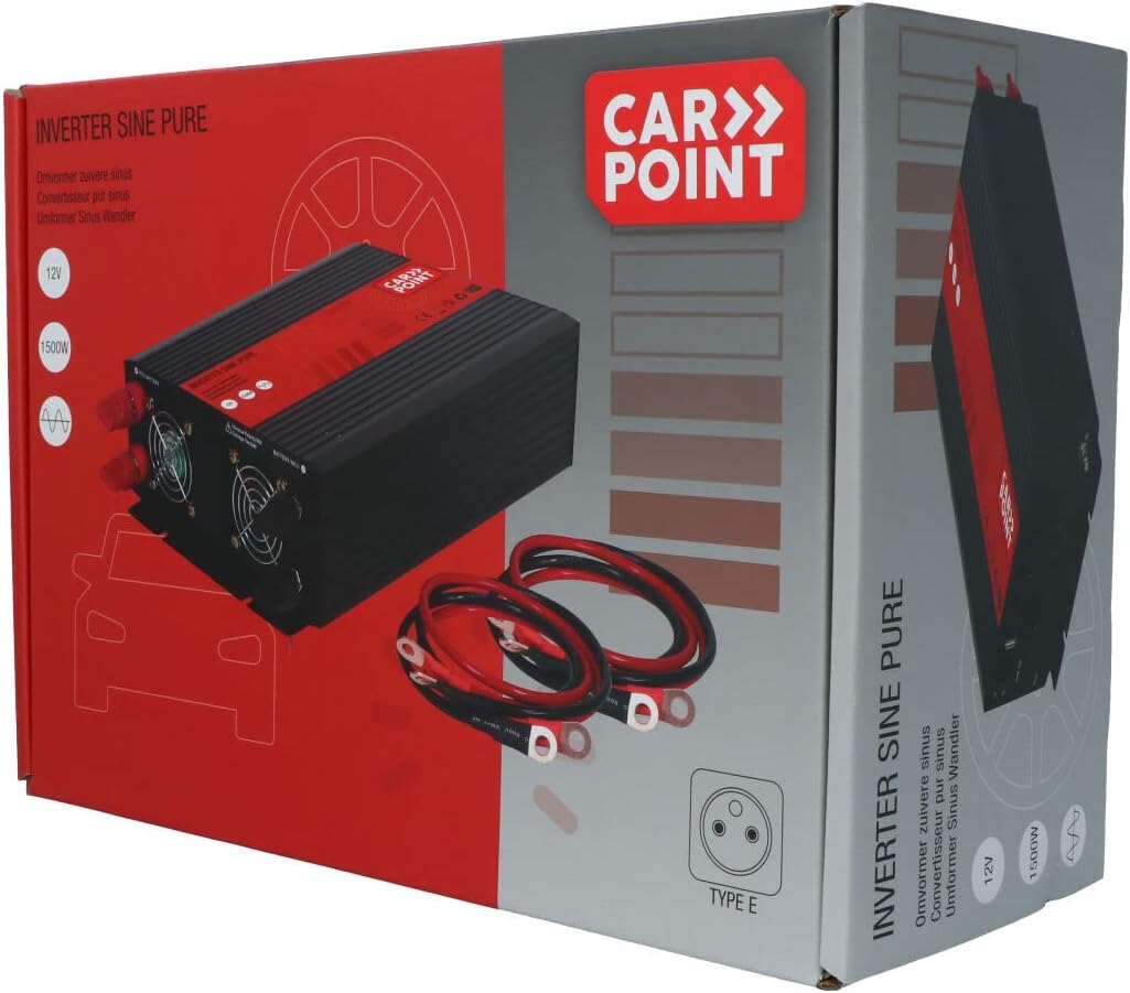 Carpoint Inverter Pure Sine 12 V > 230 V 1500 W French/Belgian Socket       </font></font>