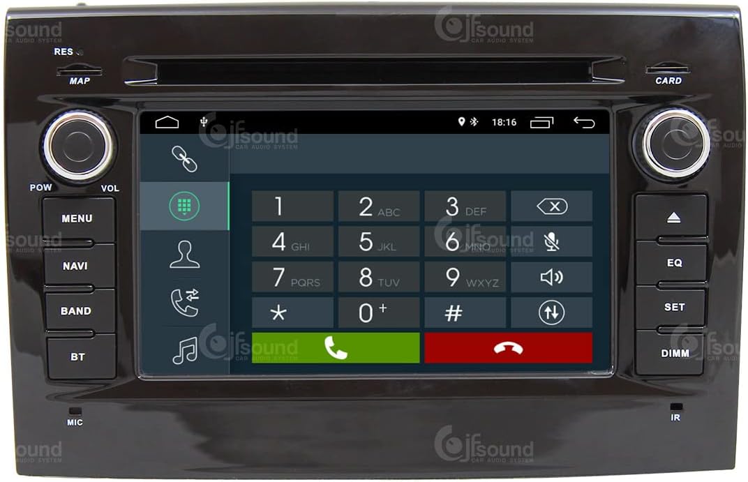 Autoradio – Auto Radio – Multimedia Systeem – Inbouw Radio – DAB+ Radio – 6,2 Inch Touchscreen – Android GPS Bluetooth WiFi CarPlay Android Auto