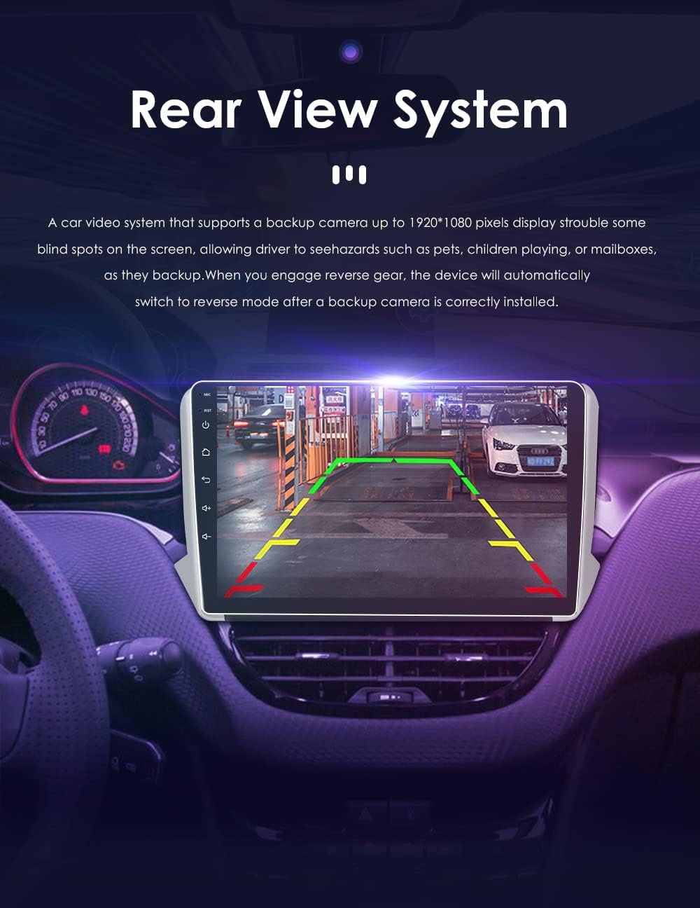 10 Inch Android 13 Autoradio – Multimedia Systeem – Touchscreen Stereo – Navigatie Radio – Draadloze CarPlay Android Auto – 8-Core Processor – 4G+32G Geheugen