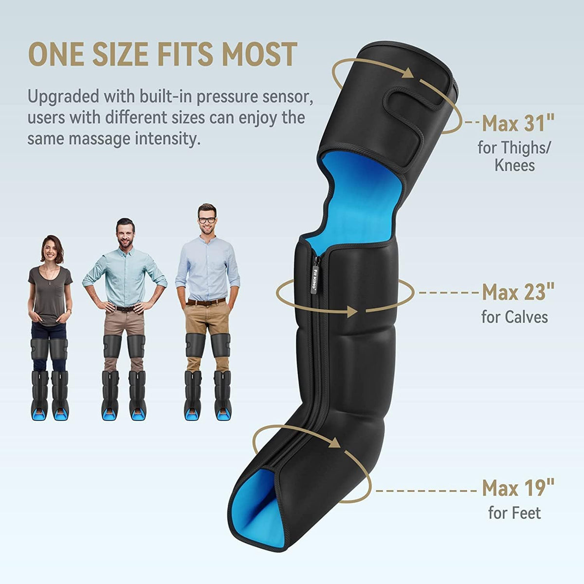 Beenmassageapparaat – Compressieschoenen – Compressieboots – Compressielaarzen – Massageboots – Voor Voeten, Kuiten En Dijen – 3 Warmtestanden – 10 Programma’s Met 3 Modi En 3 Intensiteiten