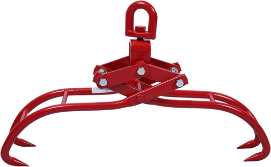 Bosbouwtang boomtang handpaktang boomhaak tot 1310 mm, 1500kg draagkracht, hijstang met 4 doorns