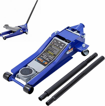 KATSU Hydraulische krik met laag profiel, 3T, hefhoogte max. 505 mm, garagehefgereedschap voor auto, vrachtwagen, aanhanger, autoreparatie