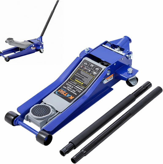 KATSU Hydraulische krik met laag profiel, 3T, hefhoogte max. 505 mm, garagehefgereedschap voor auto, vrachtwagen, aanhanger, autoreparatie