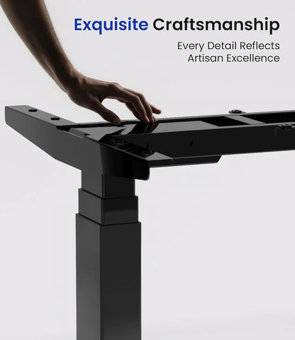 MAIDeSITe T2 Pro Max Elektrisch in hoogte verstelbaar bureauframe, 135 cm in hoogte verstelbaar tafelframe, dubbele motor, draagvermogen 160 kg met Piano Master Control-systeem en