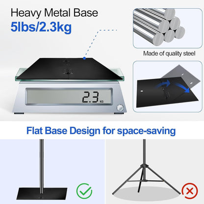 EMART Backdrop Stand met Zware Stalen Basis 2,6x9M, Verstelbare Buizen en Drapping Backdrop Systeem, Ideaal voor Verjaardagen en Bruiloften - Zwart