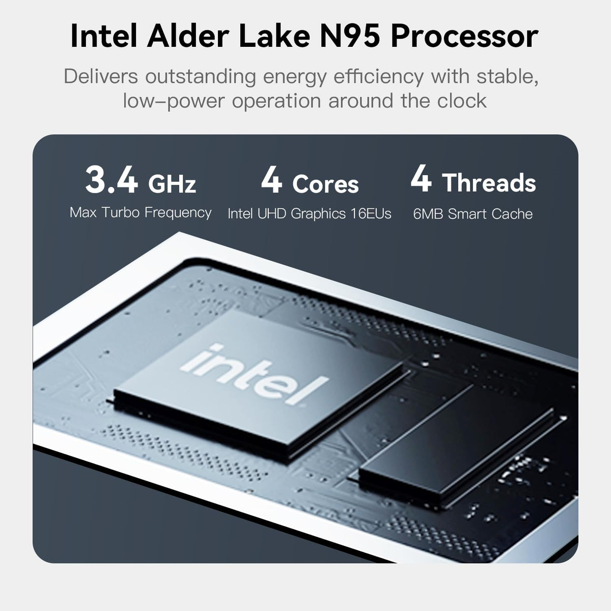Beelink ME Mini PC, Desktop NAS, Intel Alder Lake N95 (4C/4T, up to 3.4GHz), 12GB LPDDR5, 1TB M.2 SSD, Mini Computer, 6 M.2 SSD Slots, WiFi 6, Bluetooth 5.2, Dual LAN 2.5G - QUORE