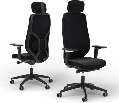 Ergonomische bureaustoel – Bureaustoel Thuiswerken – Draaistoel – Comfortabele Bureaustoel – Kantoestoel – 3D-kantelmechanisme – Verstelbare 5D-armleuningen