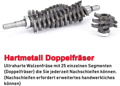 XIIW Betonfreesmachine voor Harde Oppervlakken, 1600 W 4000 rpm Rolfrees Renovatiefrees Betonfrees voor Tegel/Keramiek, Cement, Klei Zand, Kalksteen, Glas