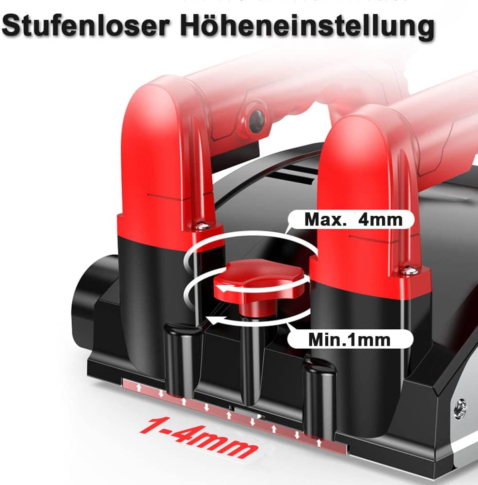 XIIW Betonfreesmachine voor Harde Oppervlakken, 1600 W 4000 rpm Rolfrees Renovatiefrees Betonfrees voor Tegel/Keramiek, Cement, Klei Zand, Kalksteen, Glas