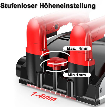 XIIW Betonfreesmachine voor Harde Oppervlakken, 1600 W 4000 rpm Rolfrees Renovatiefrees Betonfrees voor Tegel/Keramiek, Cement, Klei Zand, Kalksteen, Glas