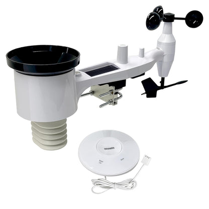 ECOWITT Weerstations Array, 7-in-1 draadloos weerstation met buitensensor WS69, met 3-in-1 wifi/bekabelde hub-gateway GW2000, nauwkeurige weersvoorspellingsgegevens voor huis tuin 868 MHz