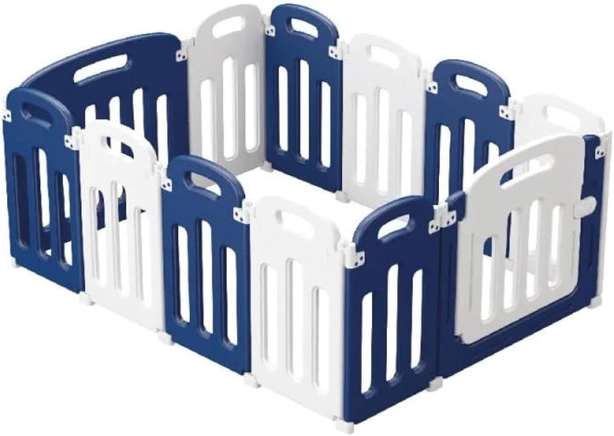 Sport1 Box, Foldable, Space-Saving for Newborns, Protected Playstation, 12 Components, Playpen with Clasp, Durable and Non-Slip, Indoor and Outdoor Players - QUORE
