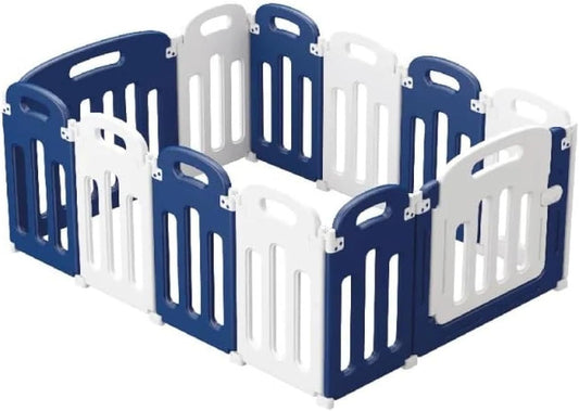 Sport1 Box, Foldable, Space-Saving for Newborns, Protected Playstation, 12 Components, Playpen with Clasp, Durable and Non-Slip, Indoor and Outdoor Players - QUORE