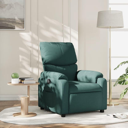 vidaXL Armchair adjustable fabric dark green, recliner chair, recliner chair, armchair, armchair, lazy chair, tv chair, stand chair, recliner chair