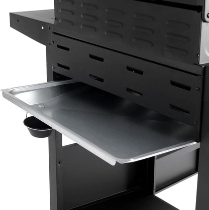 Taino RED 4+1 Gas Barbecue Grill Trolley BBQ Burners Stainless Steel Black - QUORE