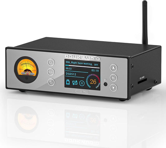 HiFi Bluetooth voorversterker USB speler ESS9038 DAC muziek streamer DSD512 (Douk Audio C100 PRO)