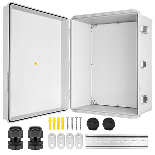 Verdelerkast opbouw, verdeelderkast, industriële behuizing, schakelkast, IP65, elektrische aansluitdoos, buitenverdelerkast, waterdicht, met slot, aansluitdoos 500 x 600 x 220 mm