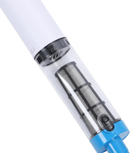 3 in 1 Oplaadbaar Draadloos Zwembad Vacuüm, Handheld IPX7 Waterbestendig Pool Vacuümreiniger met 3 Vervanging Koppen, 1,5 Uur Looptijd voor Zand en Puin, (Amerikaanse stekker)