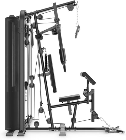 VirtuFit KH200 Homegym Power Station, Multifunctional Fitness Strength Device with 80 kg Weight Stack, Pulley System, Full Body Training for Home - QUORE