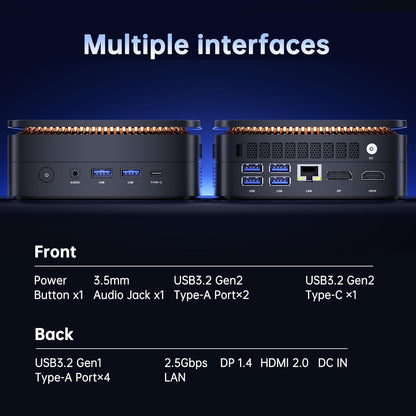 Mini PC – Compact PC – Mini Desktop – Stille PC – Krachtige PC – AMD Ryzen 4300U Processor – Triple 4K UHD Display Support