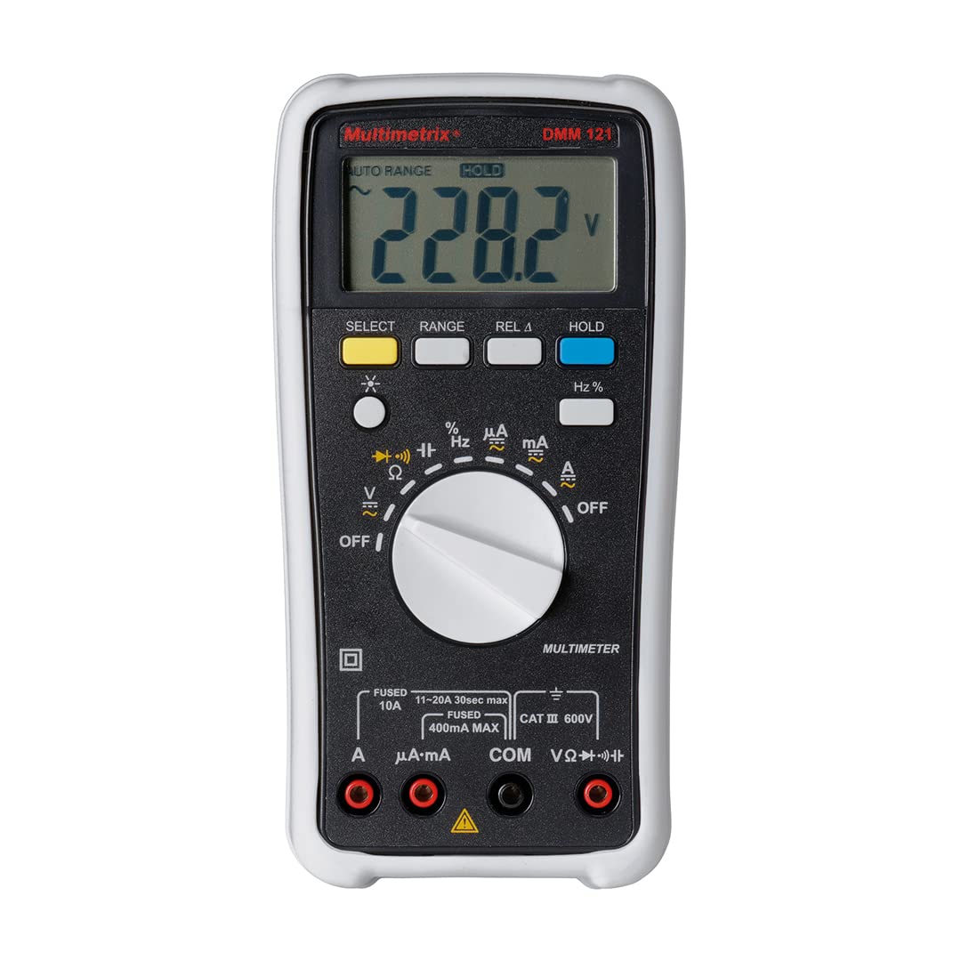 Multimetrix DMM 121 digitale multimeter CAT III 600V display (score): 4000