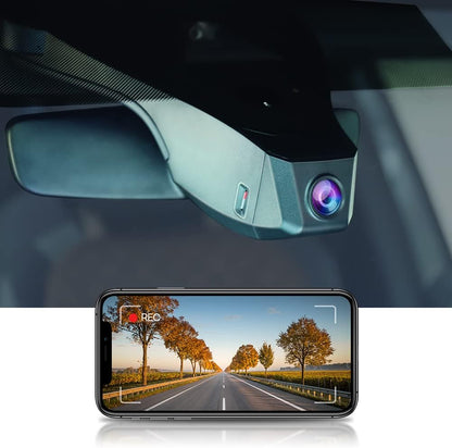 FITCAMX Dash Cam Compatibel met Volkswagen ID.4 / ID.5 / Audi Q4 e-tron 2022-2026, 4K OEM WiFi-rijrecorder, UHD 2160P nachtzicht, parkeermonitor, G-sensor, met 64GB geheugenkaart