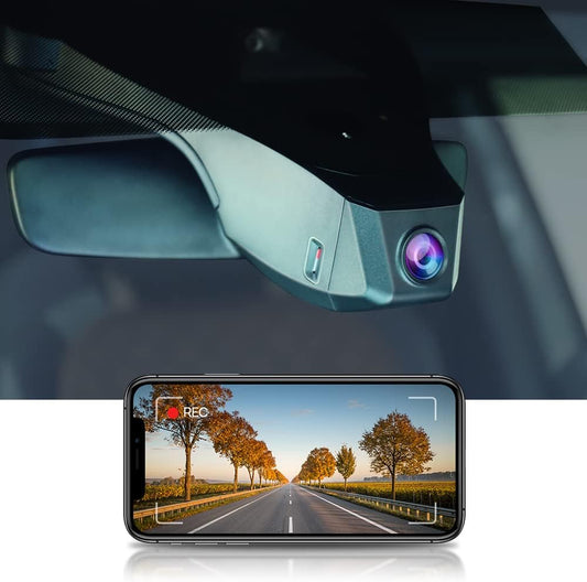 FITCAMX Dash Cam Compatibel met Volkswagen ID.4 / ID.5 / Audi Q4 e-tron 2022-2026, 4K OEM WiFi-rijrecorder, UHD 2160P nachtzicht, parkeermonitor, G-sensor, met 64GB geheugenkaart