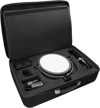 Walimex Pro LED Round 300 verlichtingsset met statief (300 LED, 5600K daglicht, traploos dimbaar)