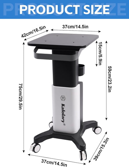 Schoonheidssalon Trolley – Salontrolley – Beauty Trolley – Rolkar – Servicekar – 75 Cm Hoog Met Lade – 360° Zwenkwielen Met Rem