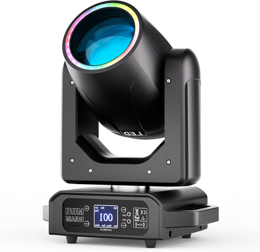 Lichteffect – Discolamp – Stage Light – Moving Head – LED Beam – 200W Krachtige Mini Beam – 12 Kleuren & 12 Gobos