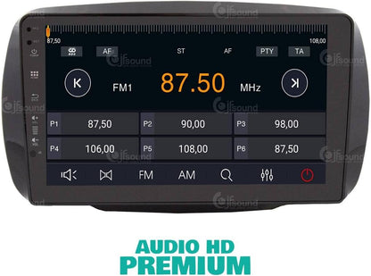 Autoradio Smart 453 – Autofonie – Multimedia Systeem – Navigatiesysteem – Touchscreen Radio – 9 Inch Scherm – 8-Core Processor – Apple CarPlay & Android Auto