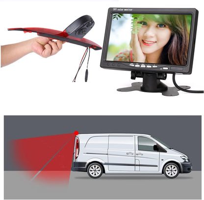 HD Auto IP68 1280Pixels Transporter Remlicht Dak Achteruitrijcamera Achteruitrijcamera met Dubbele Lens Camera met Hoek Verstelbaar Compatibel met Mercedes Benz viano Vito W639 V6 van Transporter
