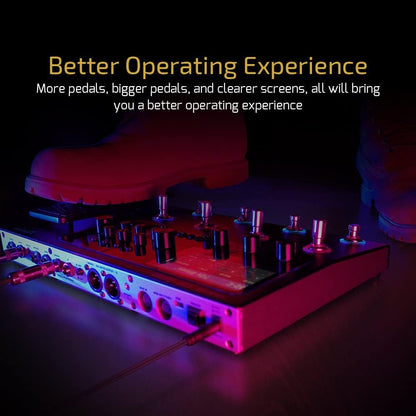 Gitaar Multieffect Processor – Multieffectpedaal – Effectenpedaal – Gitaarprocessor – Modeling Pedaal – Inclusief Tas en 10 Voetschakelaar-Toppers – 140 Effecten, 45 Ampmodellen en 40 IR-Kastsimulaties – USB Audio Interface