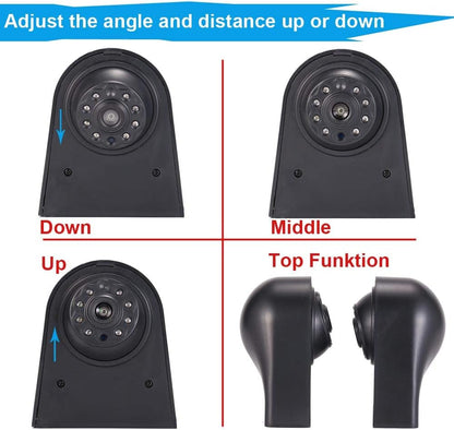 Auto derde dak top mount licht stop camera HD waterdicht nachtzicht achteruitrijcamera voor Mercedes Vito Mixto W639 BJ 2010/Vito 639 Bj 2019 W447 109 111 114 BLUETEC LWB Kasten CDI Van