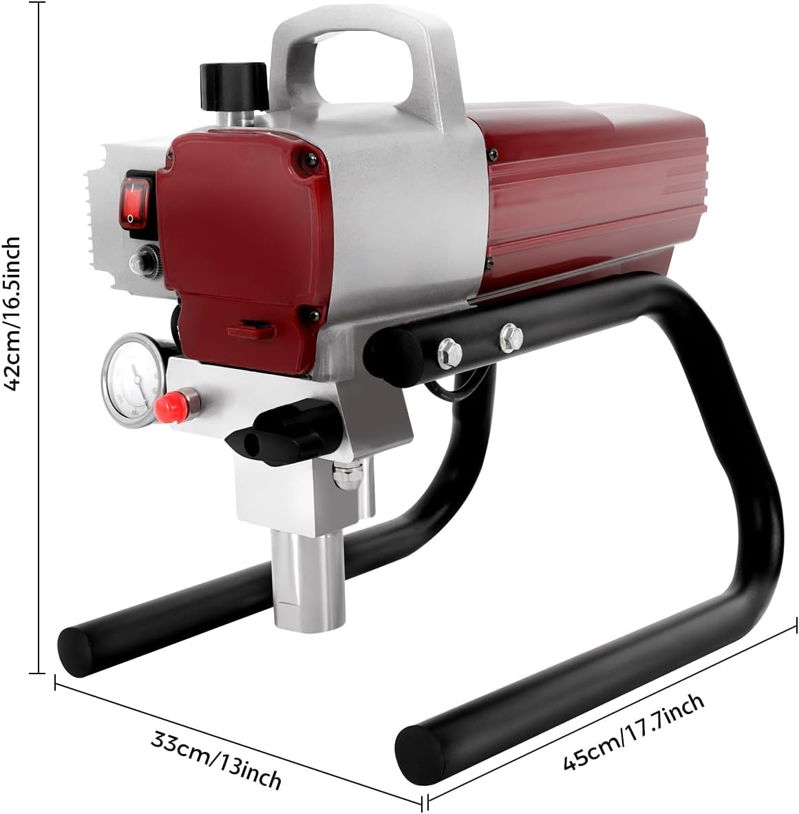 Airless Verfspuit – Verfspuitpistool – Spray Systeem – Elektrische Verfspuit – Hogedrukspuit – 1800W Krachtige Motor – Maximaal 1,8 L/Min Flow