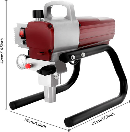 Airless Verfspuit – Verfspuitpistool – Spray Systeem – Elektrische Verfspuit – Hogedrukspuit – 1800W Krachtige Motor – Maximaal 1,8 L/Min Flow