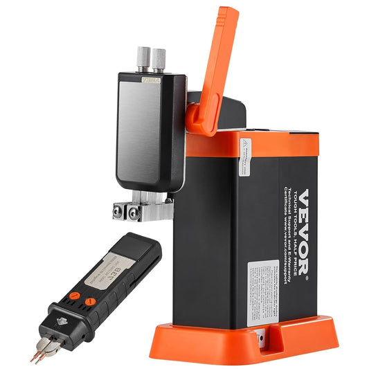 VEVOR Accupuntlasapparaat, 14,5 kW energieopslag met soldeerstift 73B, puntlassen 801D, 2 lasmodi voor zuiver nikkel van 0,1 – 0,3 mm, batterijen