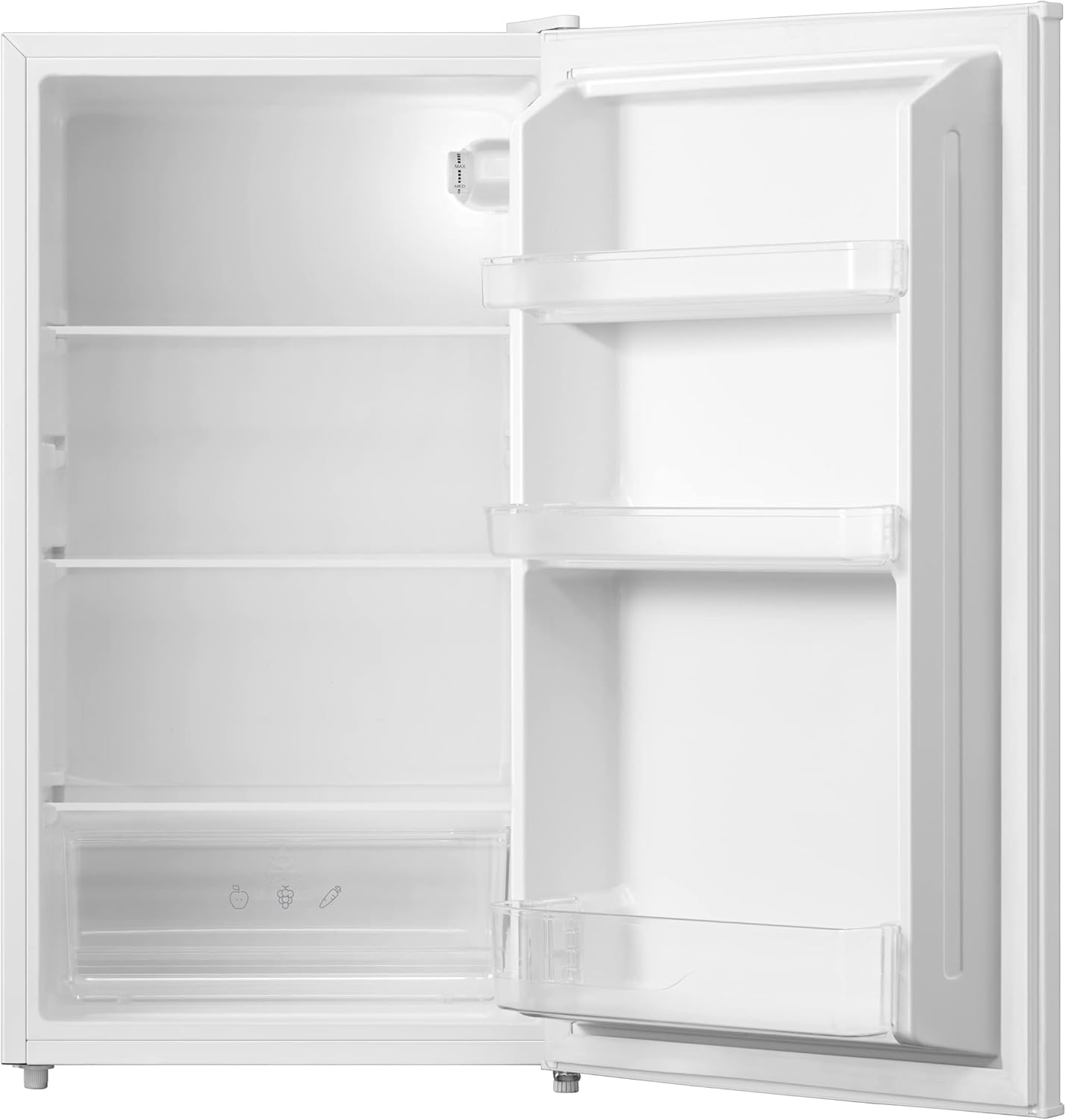 Amica VKS 351 151 W Full Chamber Fridge (without freezer compartment), white, 86.4 cm x (H) 47.2 x W x 44.8 cm (D), LED lighting, vegetable drawer - QUORE