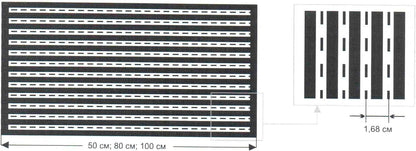 Infraroodverwarmingsfolie Vloerverwarmingskit 100cm breed 220 W/m2-4,0 m2 - effectieve en energiebesparende verwarming voor nieuwbouw of renovatie van oude gebouwen