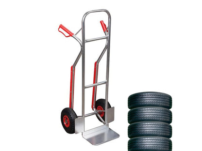 Steekwagen – Steekkar – Transportkar – Handkar – Verhuiswagen – Licht Aluminium Frame – Belastbaar Tot 200 Kg