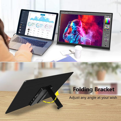 4k Portable Monitor, 14 Inch Portable Screen, USB C, 10 Bit Adobe 95% HDR Game Display with USB C/HDMI/Mini DP Compatible with Game Console/PC/Surface - QUORE