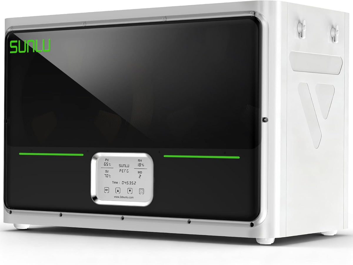SUNLU Sunlu S4 Officiële filamentdroger, verbeterde capaciteit voor 4 spoelen, efficiënt drogen tot 70 °C, intelligente vochtregeling, snel opwarmen, 3D-filamentdroger, wit