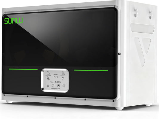 SUNLU Sunlu S4 Officiële filamentdroger, verbeterde capaciteit voor 4 spoelen, efficiënt drogen tot 70 °C, intelligente vochtregeling, snel opwarmen, 3D-filamentdroger, wit