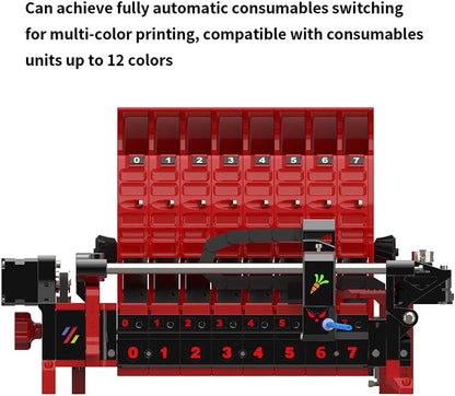 ERCF V2 8-Chanel Kit Officiële ERCF-teamcertificering Meerkleurige filamentschakelaar afdrukken compatibel met Voro 2.4 R2/Trident/Switchwire 3D-printers