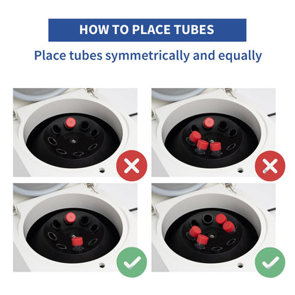 Laboratoriumcentrifuge – Benchtop Centrifuge – Tafelcentrifuge – Tafelmodel Centrifuge – Buisjescentrifuge – 8 X 15 Ml En PCR-vaten – 300-4000 Tpm – 1860 X G, Stil ≤ 55 dB