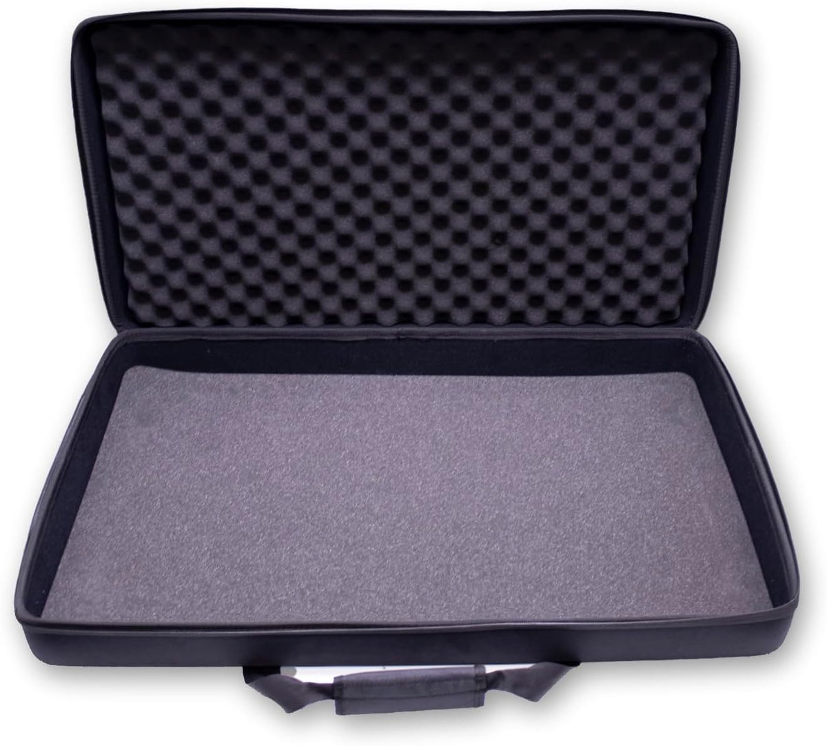 DJ-Controller Tas – Draagtas – Beschermtas – Harde Draagtas – Opbergtas – Zwart, 75 x 39 x 11 cm – Gegoten 7 mm EVA-Schuim Met Waterafstotende Polyester – Dubbele Handgrepen & Afneembare Schouderriem