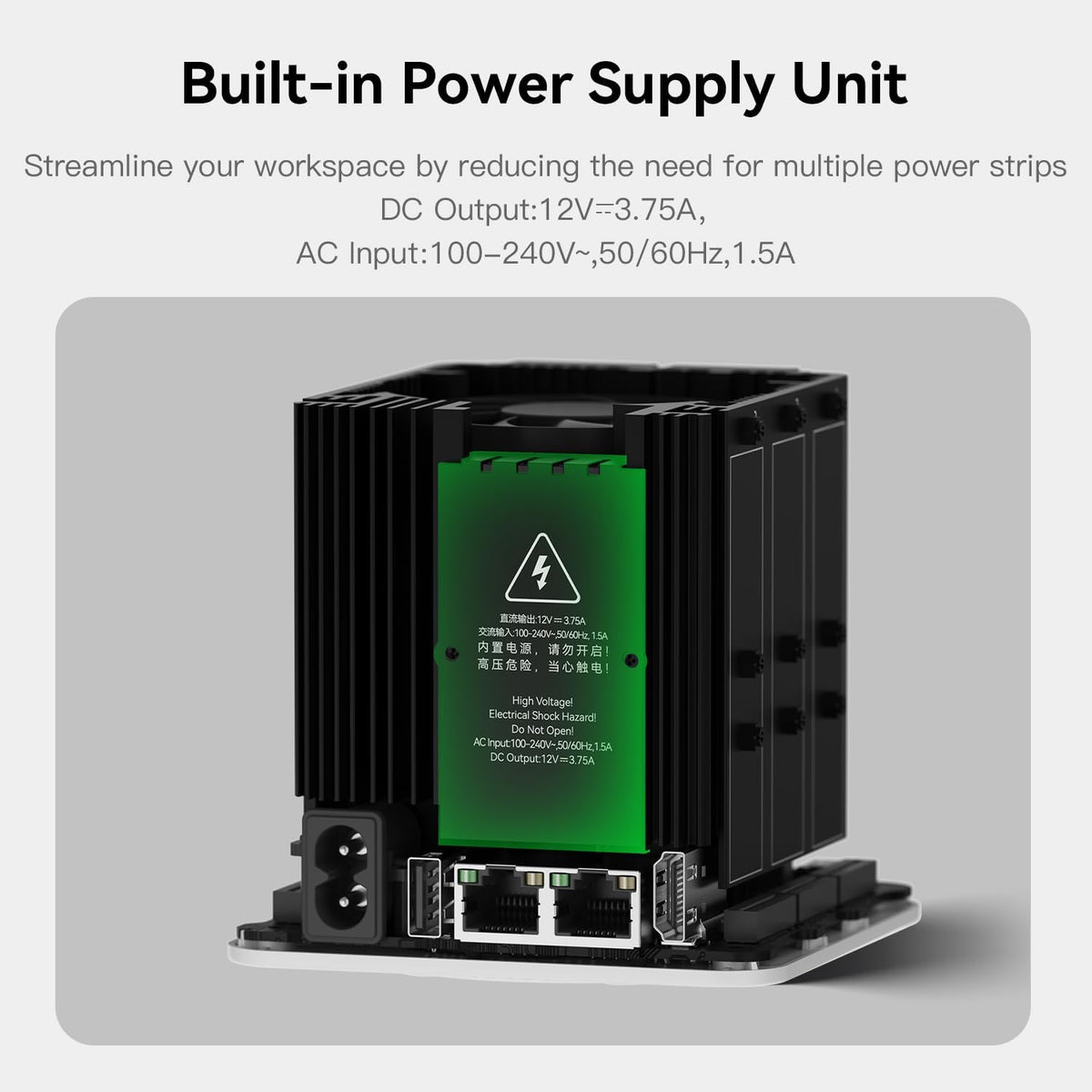 Beelink ME Mini PC, Intel N95 up to 3.6GHz, 12GB LPDDR5, 64GB EMMC, 6x M.2 NVMe, Dual LAN 2.5G, HDMI, WiFi 6, BT 5.2, USB-C/Compact NAS/Office